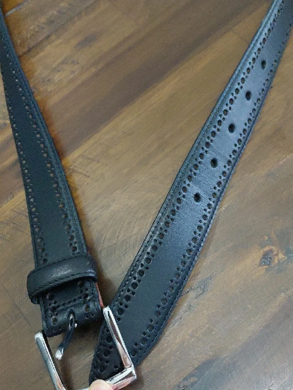 Johnston & Murphy Classic Black Leather Men's Belt Sz 38